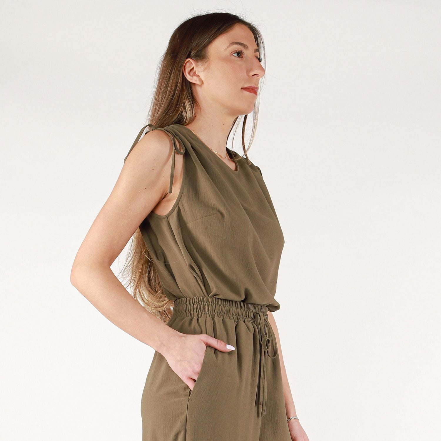 DV Haut ample S/S à cordon de serrage