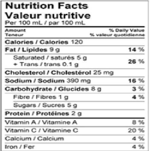 Sauce fraîche rosée crémeuse pour pâtes Olivieri® Sauce fraîche, 300 mL