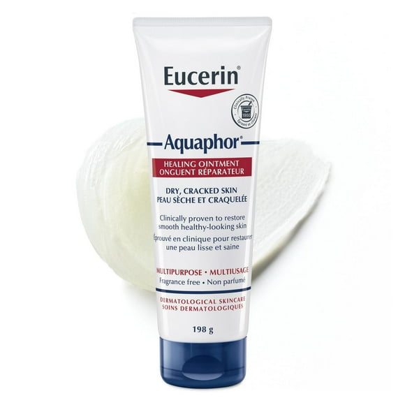 EUCERIN AQUAPHOR Multi-purpose Healing Ointment for Dry Skin and Cracked Skin | Multi-purpose | Non-Comedogenic | Fragrance-free | Non-Greasy | Recommended by Dermatologists, 198g tube