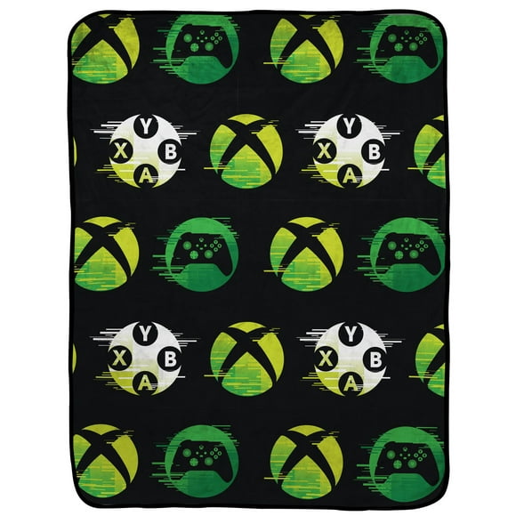 Xbox Plush Fleece Throw, 100% Polyester