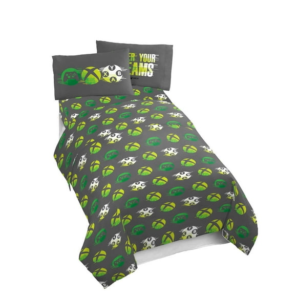 Xbox 4-Piece Full Sheet Set, 100% Polyester