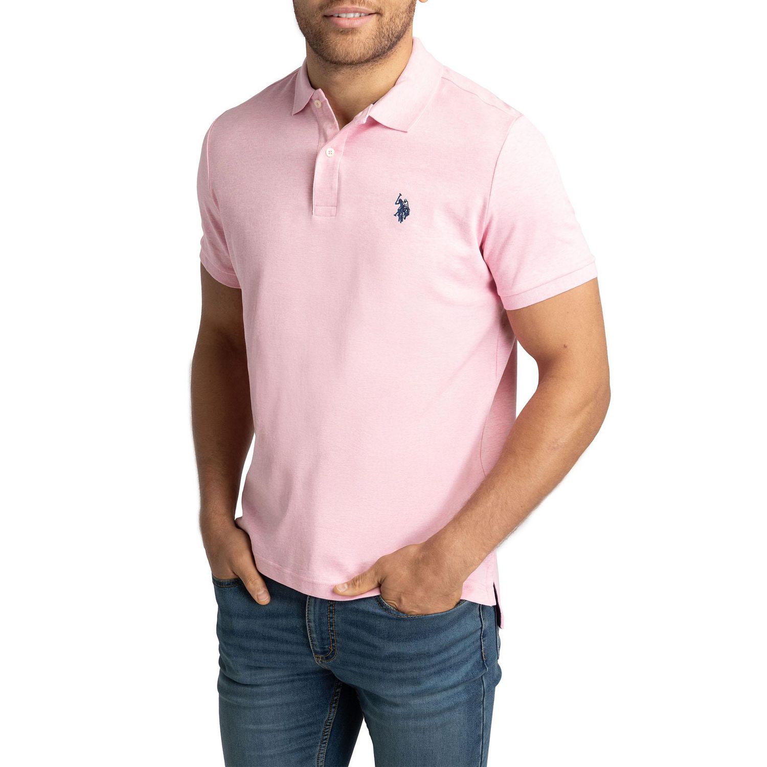 U.S. Polo Assn. Men's Solid Interlock Short Sleeve Polo