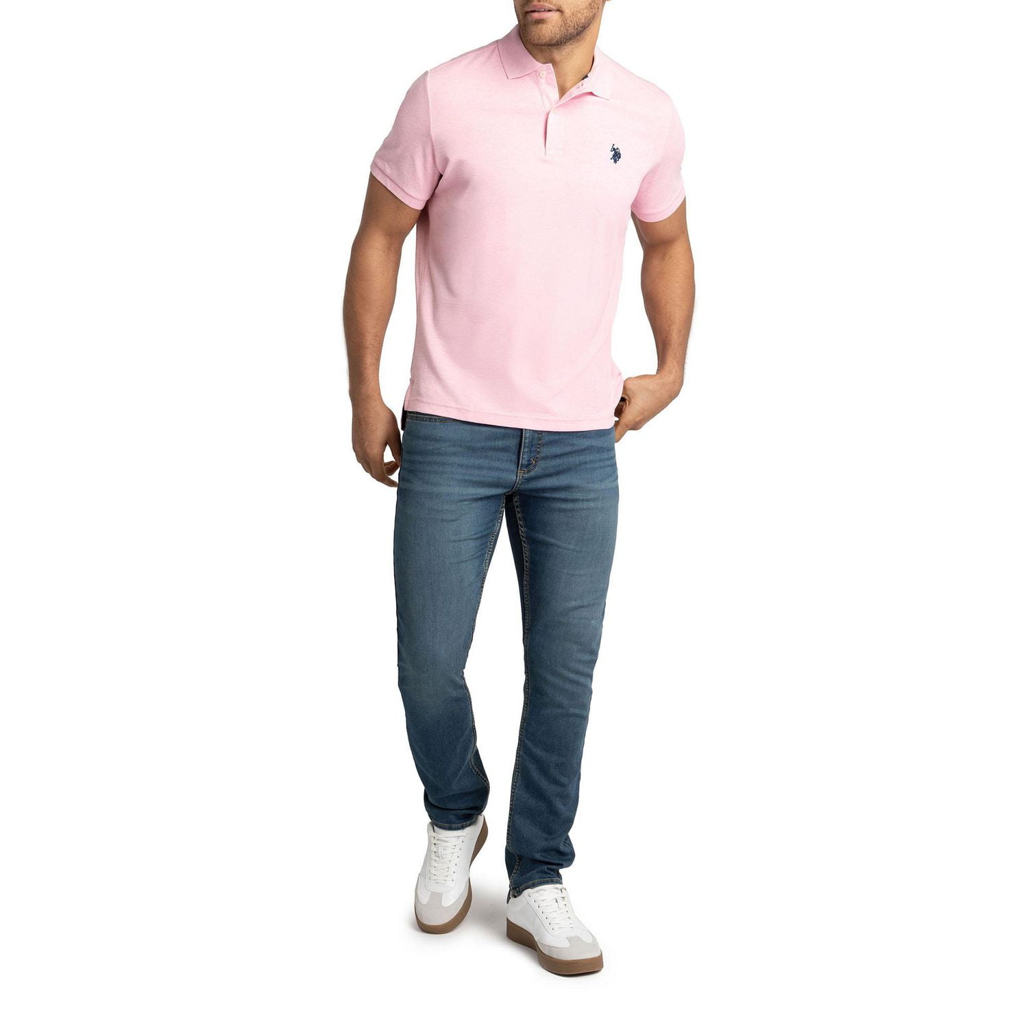 U.S. Polo Assn. Men's Solid Interlock Short Sleeve Polo