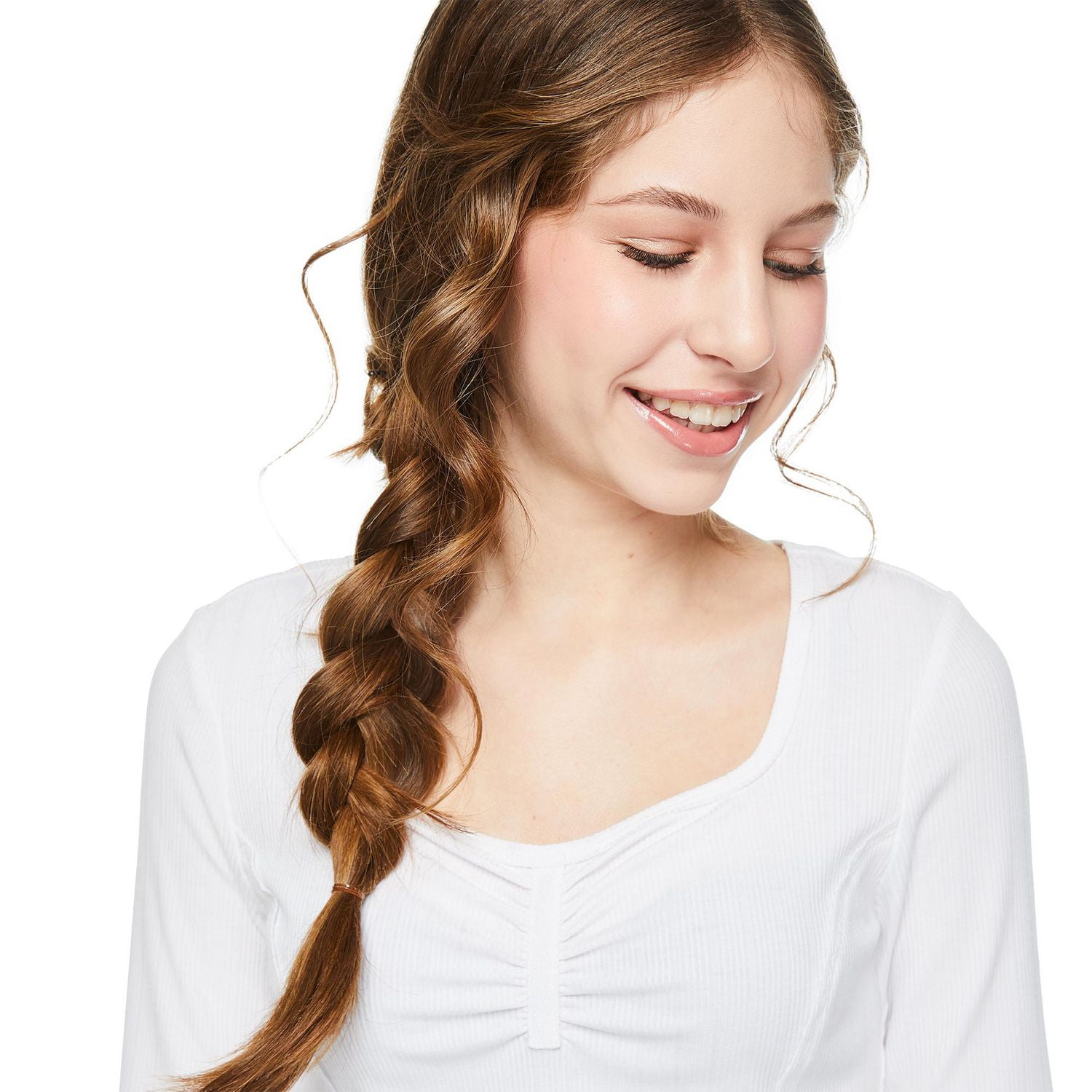 Haut avec décolleté en cœur et manches aux coudes My Sister’s Closet pour filles Tailles P-TTG