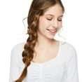thumbnail image 4 of My Sister's Closet Girls' Elbow Sleeve Sweetheart Top, 4 of 7