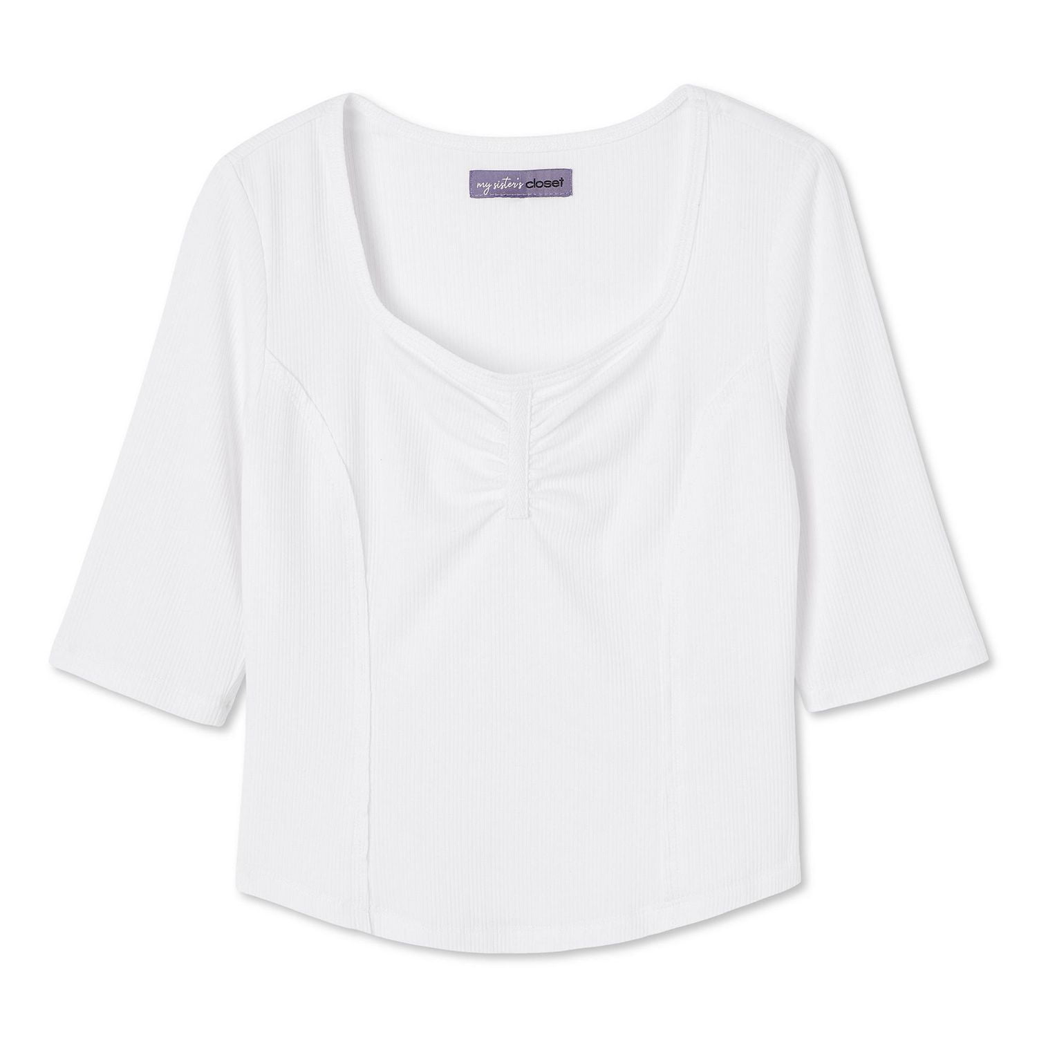 Haut avec décolleté en cœur et manches aux coudes My Sister’s Closet pour filles Tailles P-TTG