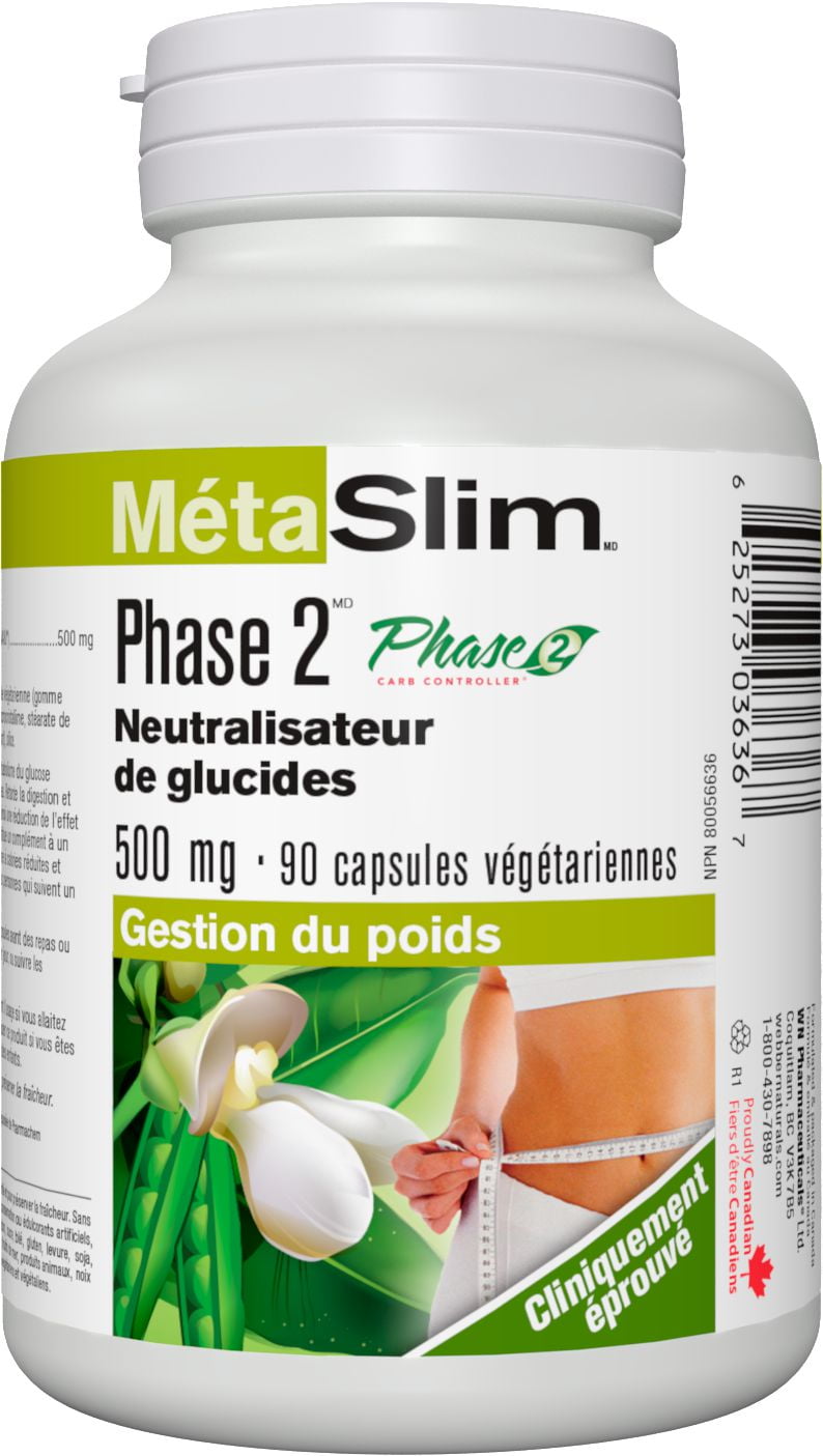 MetaSlim® Phase 2, Carbohydrate Blocker, 500 mg