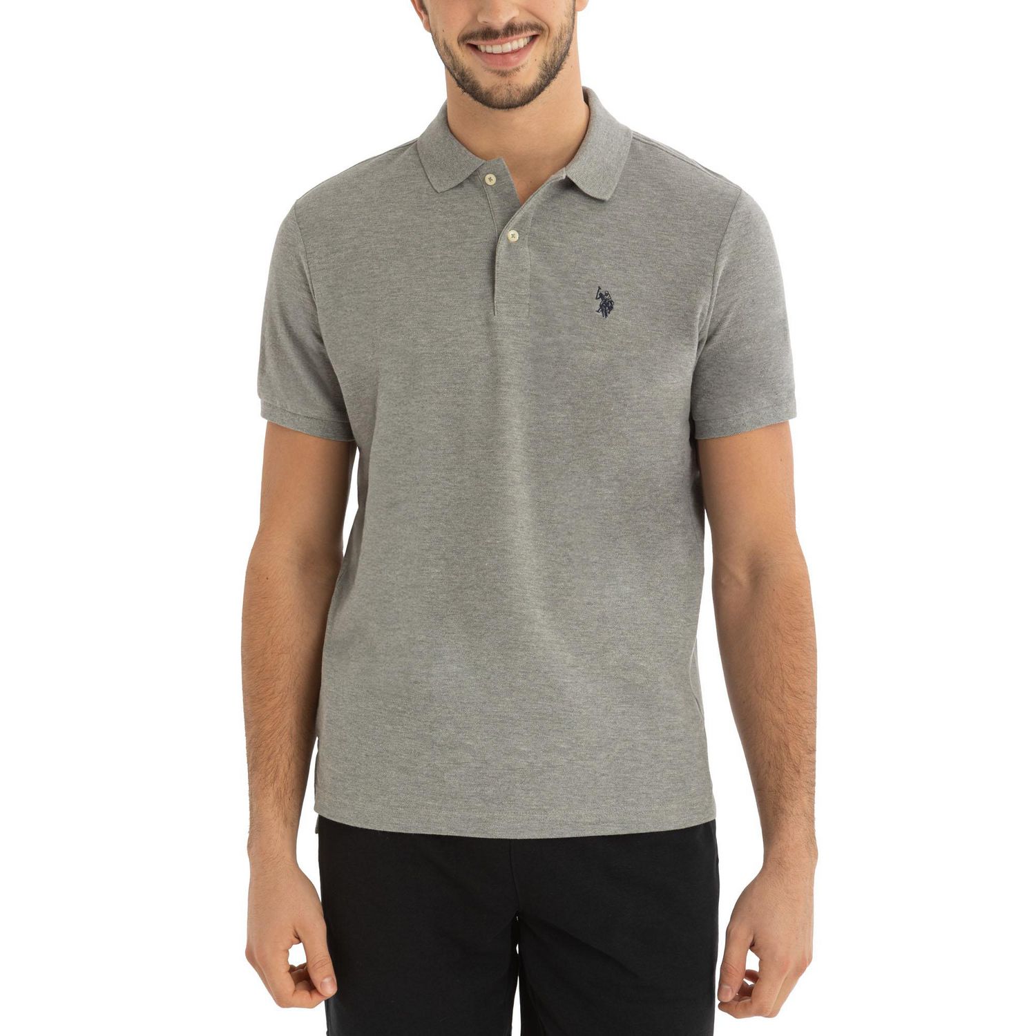 U.S. Polo Assn. Men's Solid Interlock Short Sleeve Polo
