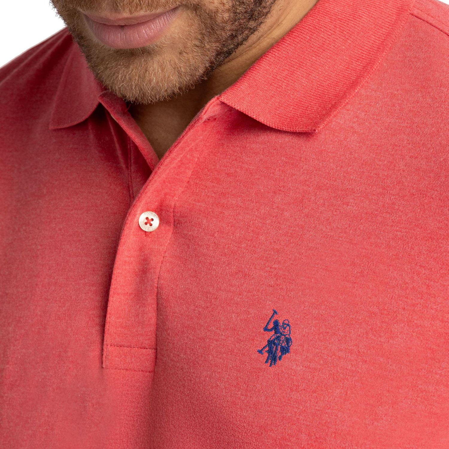 U.S. Polo Assn. Men's Solid Interlock Short Sleeve Polo