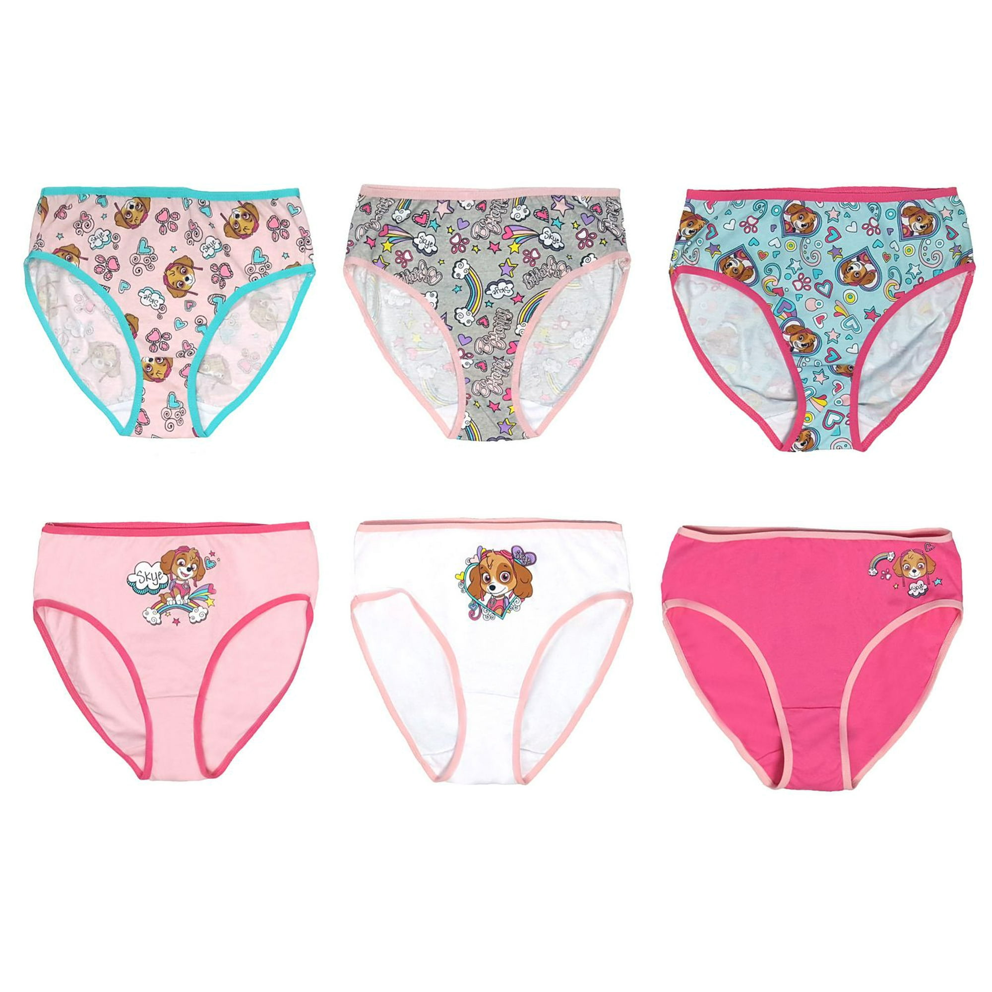 Disney Girls' Princess Underwear Pack of 5 Pink Size 4 