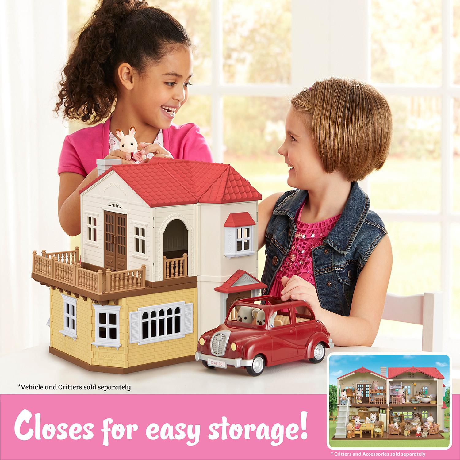 Calico Critters Red Roof Country Home, Dollhouse Playset - Walmart.ca