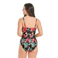 thumbnail image 2 of Krista Women's Asymmetrical Twist Front One Piece Swimsuit, 2 of 8