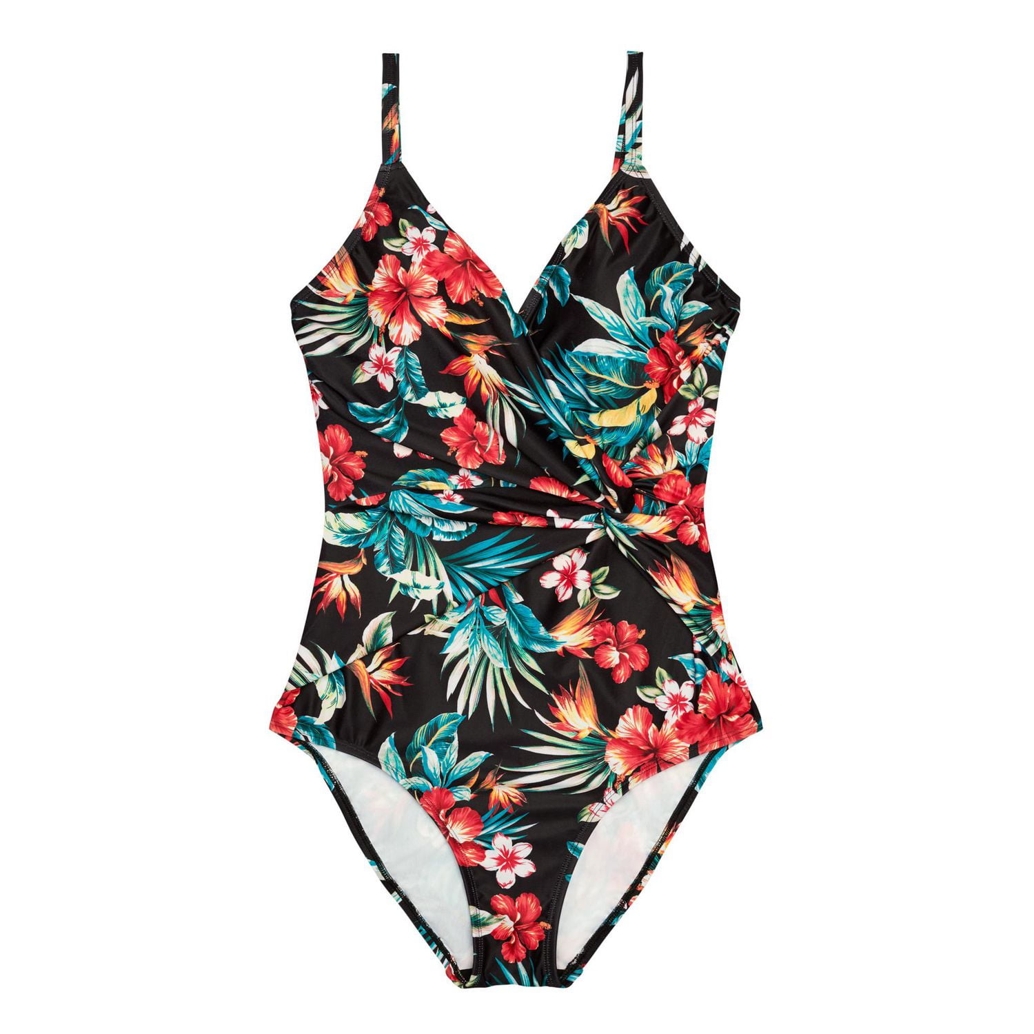 Krista Women's Asymmetrical Twist Front One Piece Swimsuit