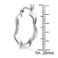thumbnail image 2 of Quintessential Sterling Silver Hoop, 2 of 4