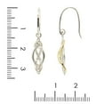 thumbnail image 2 of Quintessential Sterling silver Two Tone Silver Gold Plated  Love Knot Drop Earring, 2 of 3