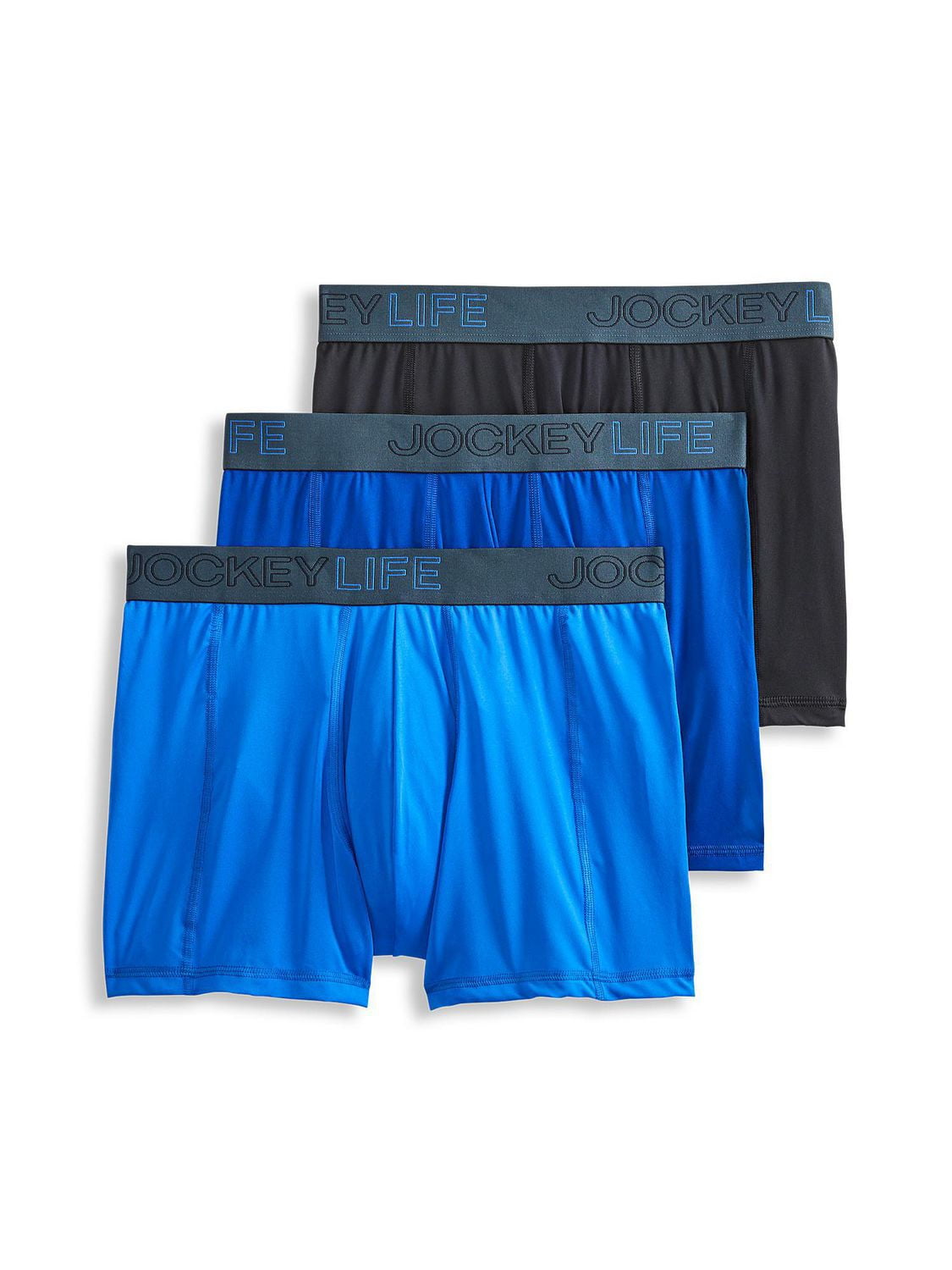 Jockey LIFE 3 Caleçons Boxeurs Courts Coton Respirant