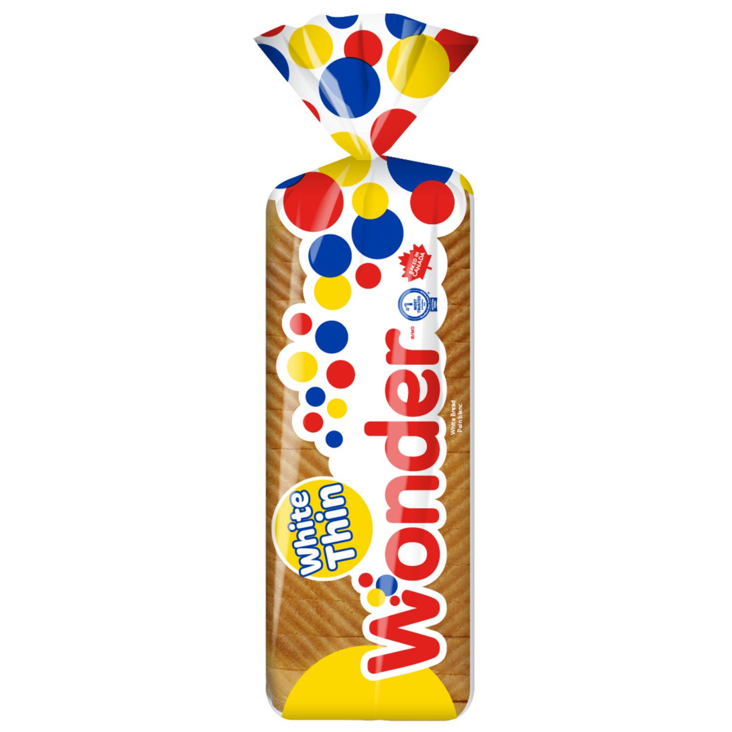 Wonder White Thin Sandwich Bread, No Artificial Flavours or Colours, 675 g