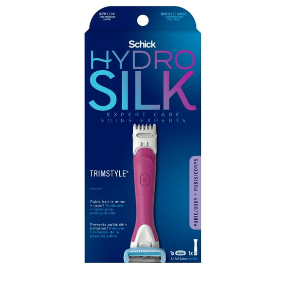 Schick Hydro Silk TrimStyle Women’s Razor & Bikini Trimmer, Trimmer + razor refill