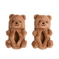thumbnail image 5 of Time and Tru Women's Bear Slippers, 5 of 5