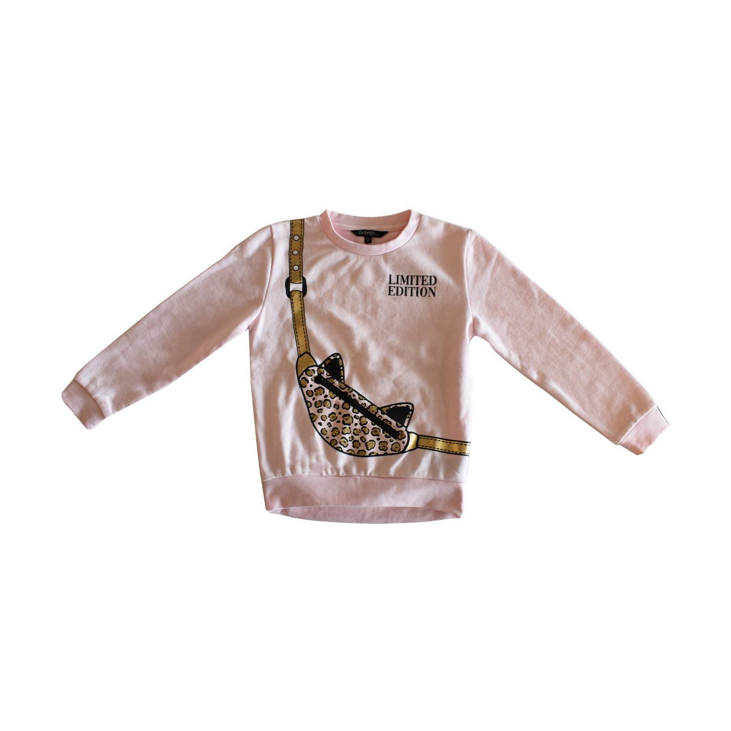 Haut en molleton à manches longues George pour filles