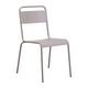 Ensemble de 2 pièces chaises de salle à manger d'extérieur Oh en métal à revêtement en poudre et par électrodéposition de Zuo Modern en taupe – image 1 sur 3