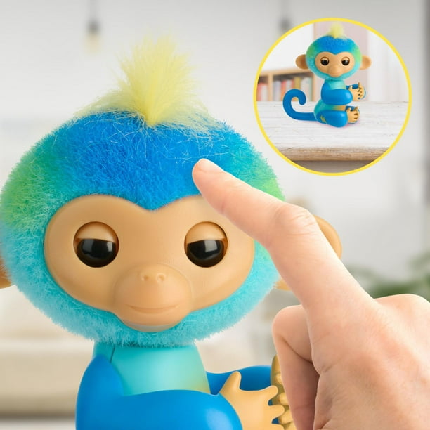 Fingerlings 2023 NOUVEAU bébé singe interactif réagit au toucher