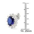 thumbnail image 2 of Cadre en argent sterling saphir ovale Quintessential CZ, 2 of 4