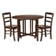 Table ronde à abattants 3 pièces Alamo avec 2 chaises à dossier à barrettes de Winsome - 94305 – image 1 sur 9