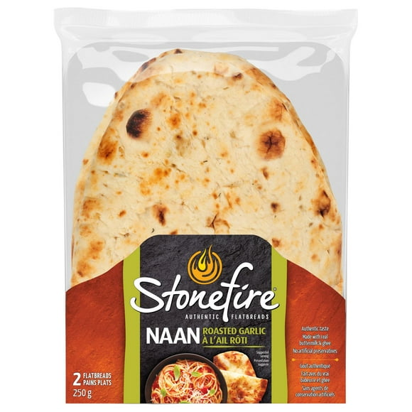 PAQUET DE 2 NAANS À L’AIL STONEFIRE DE 2 NAANS À L’AIL STONEFIRE