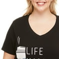 thumbnail image 4 of George Plus Women's V-Neckline Nightshirt, 4 of 6