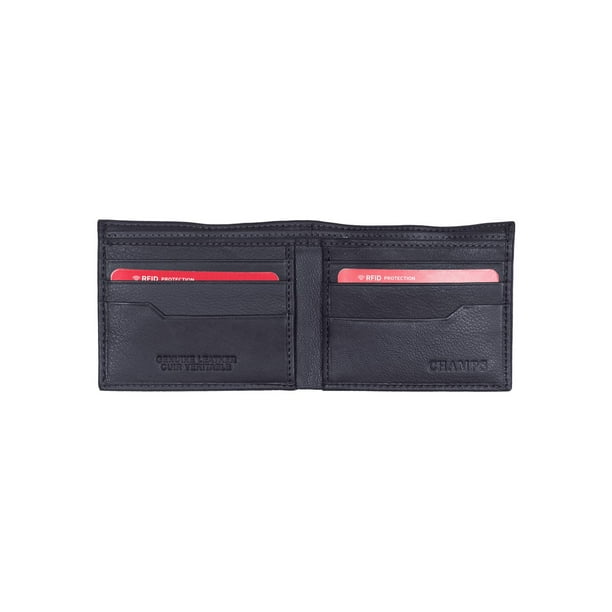 Iconic RFID Front Zip Wristlet in Classic Navy