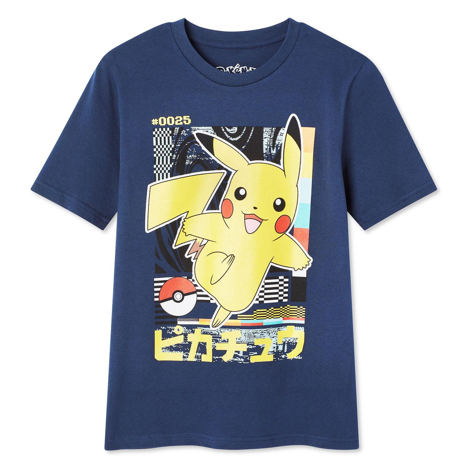 T-shirt à manches courtes Pokémon pour garçons Tailles TP–TG