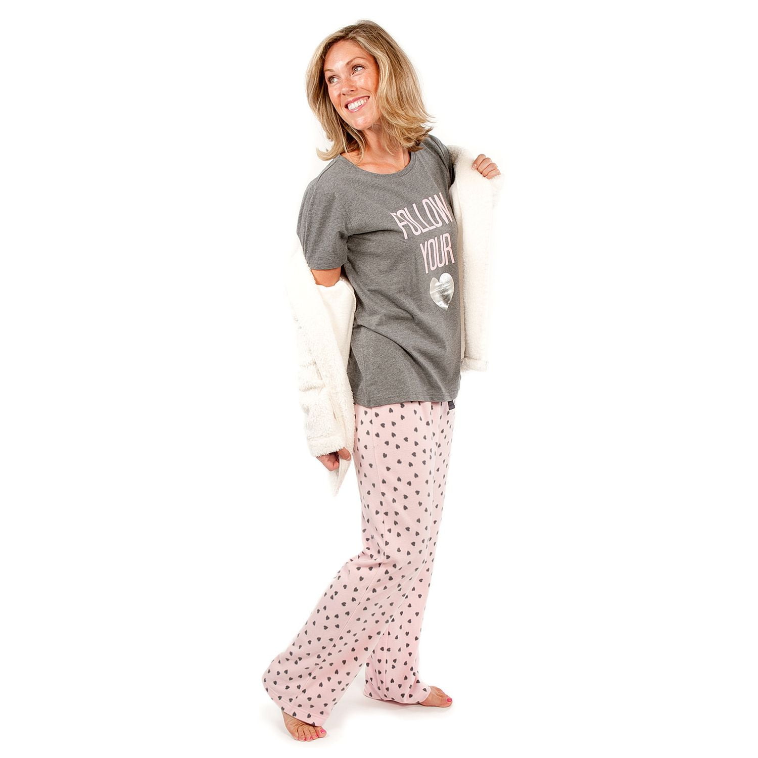 Ladies hooded online pyjamas