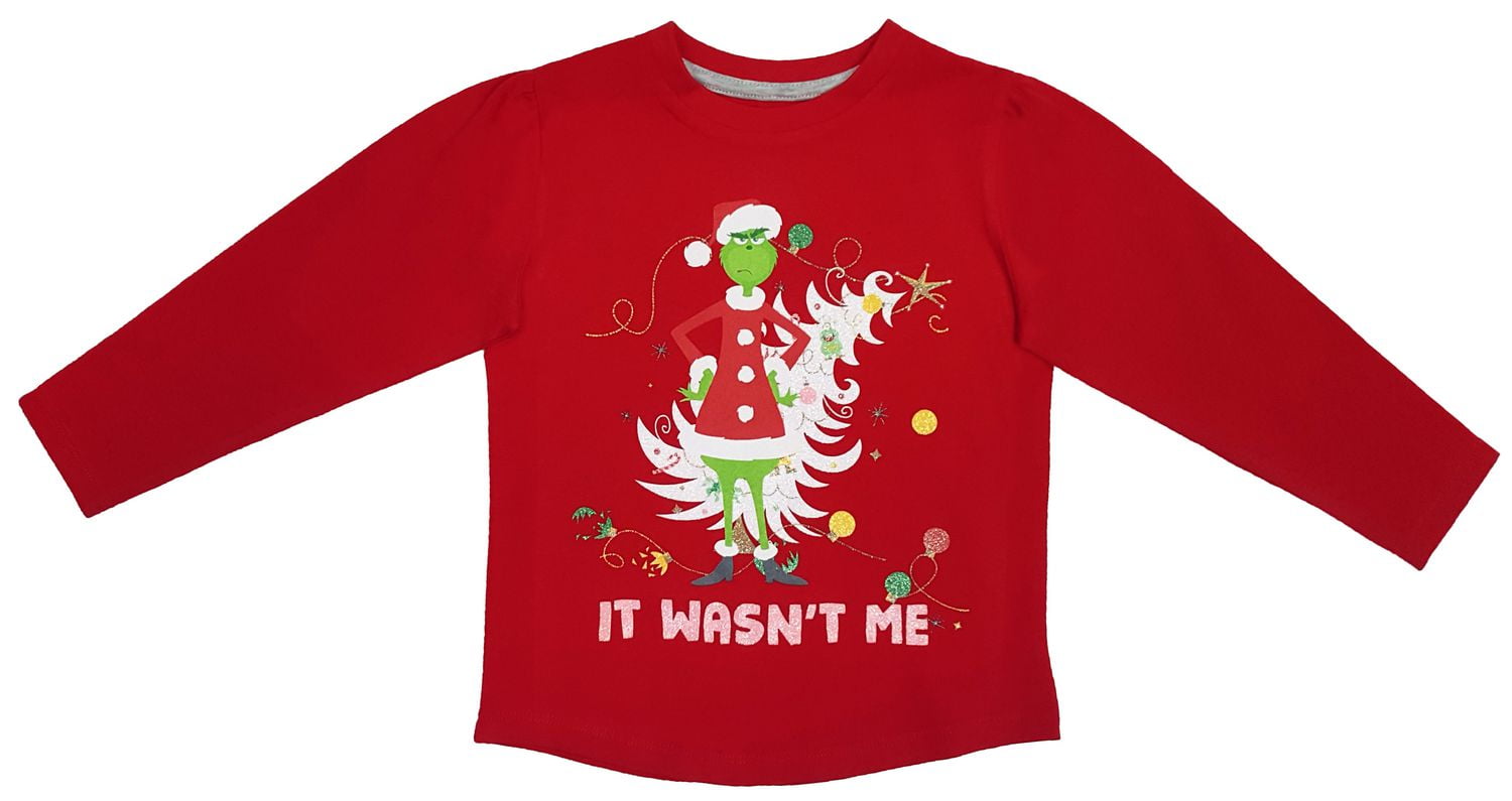 The Grinch Toddler Girls' Long Sleeve Shirt Walmart Canada