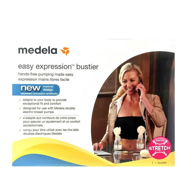 Medela Easy Expression Hands-Free Pumping Bustier- Black Large