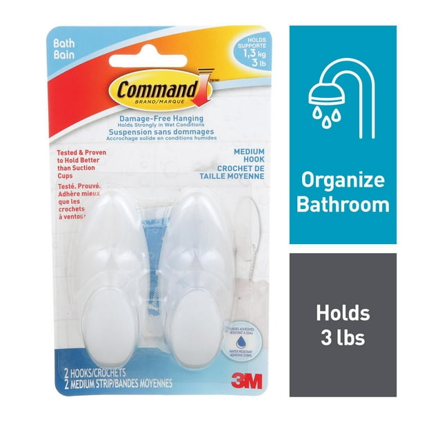 Command™ Bath Large Towel Hook