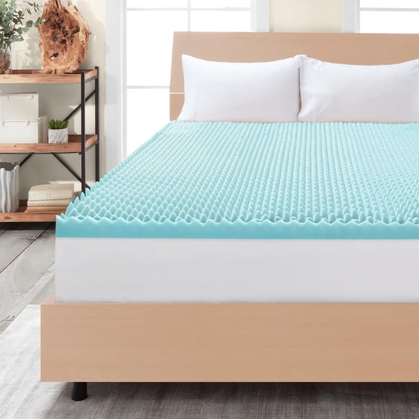 Surmatelas Mousse Mémoire De Forme 7 Cm - Housse Zippée Lavable - Soulagement Maux De Dos 120x190 Cm