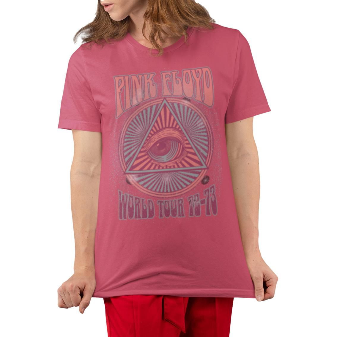 Pink Floyd Ladie's tee shirt. This short sleeve crew neck tee shirt for women can easily be worn with your favorite jeans or bottom and