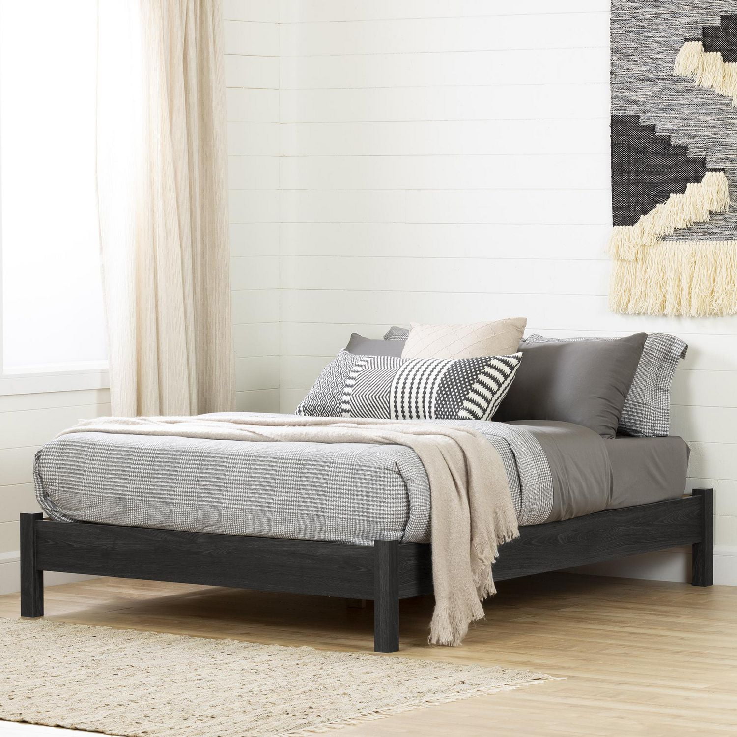 South Shore Step One Essential Full Platform Bed, Gray Oak | Walmart Canada