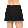 thumbnail image 2 of Krista Women's Black A-Line Swim Skirt with Built-In Shorts Bottom, 2 of 3