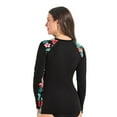 thumbnail image 2 of Krista Women's Full Coverage Floral Long Sleeve Rash Guard Swim Shirt, 2 of 8