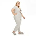 thumbnail image 2 of George Plus Women's Hacci Jersey Tee and Jogger 2-Piece Set, 2 of 6