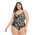thumbnail image 1 of Krista Plus Maillot de bain une pièce asymétrique torsadé devant pour femme, 1 of 4