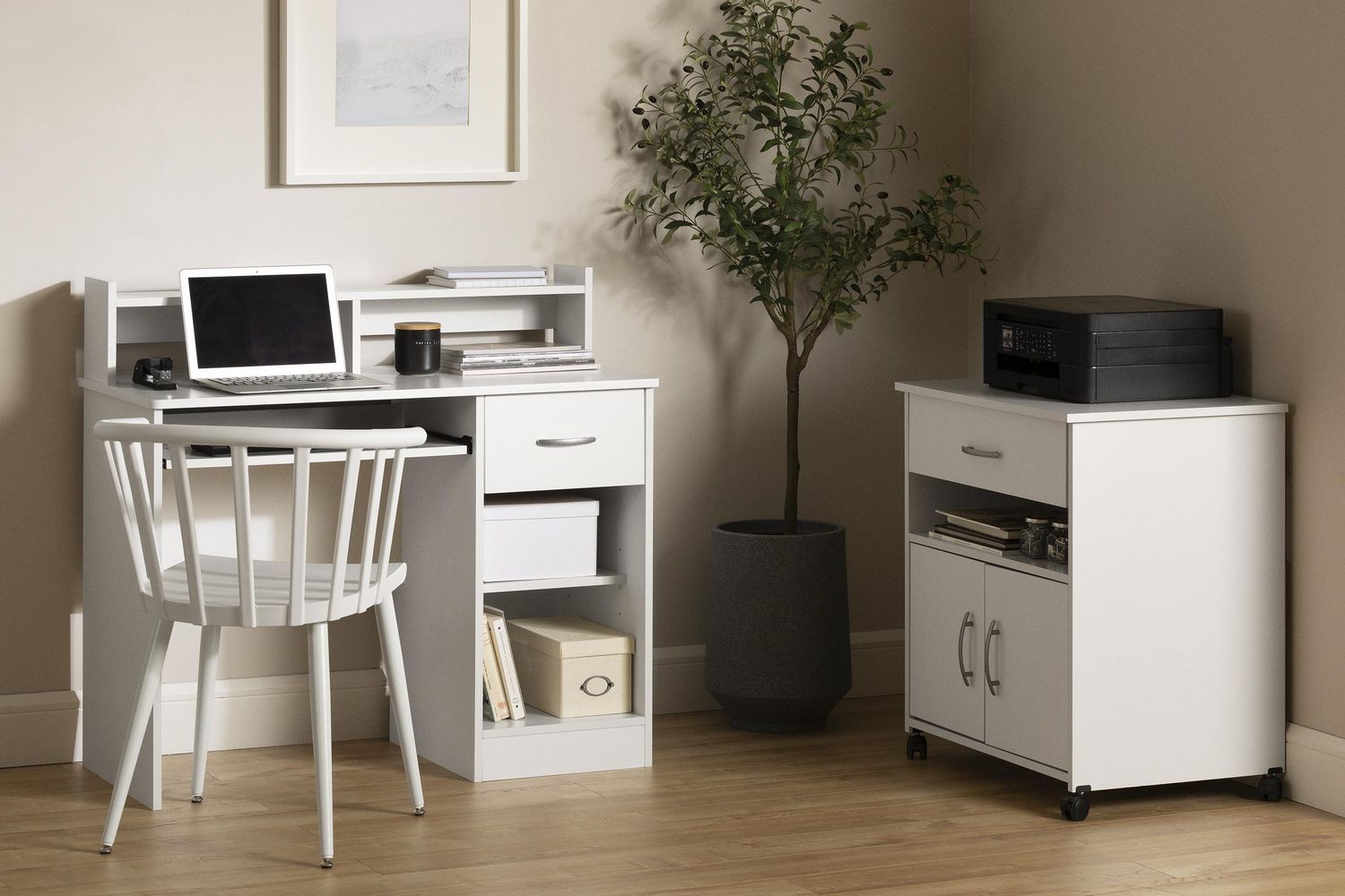 South shore smart basics small outlet desk