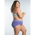 thumbnail image 4 of Fruit of the Loom Women's Plus Fit for Me Assorted Heather Brief Underwear, 5-Pack, 4 of 8