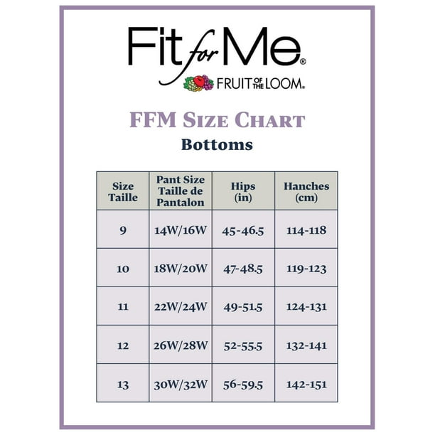 Fruit of the Loom Women's Fit for Me Plus Size Underwear, Designed to Fit  Your Curves, Brief - Cotton - Assorted, 9 Plus : : Clothing, Shoes  & Accessories