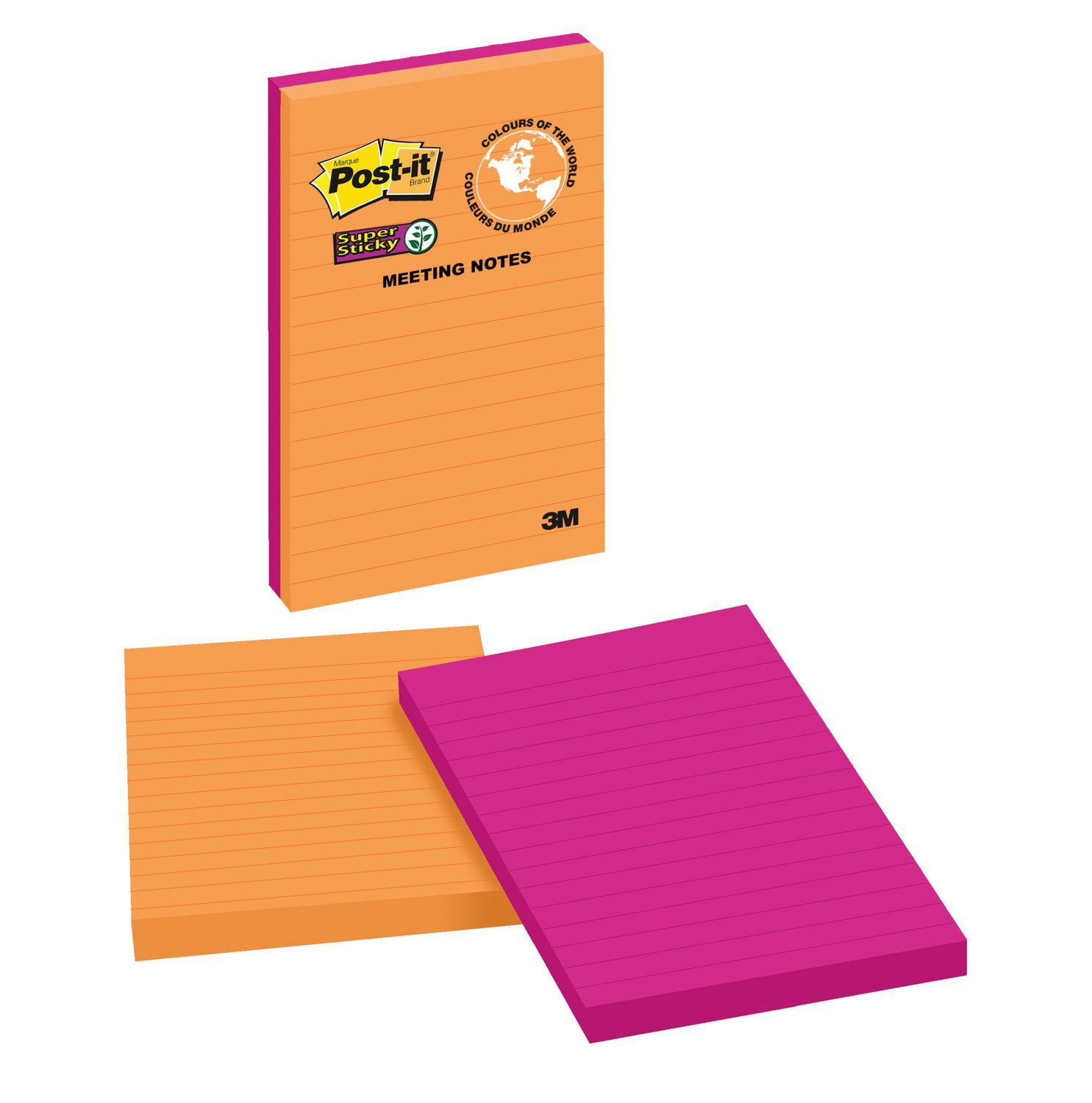 Post It Post It® Super Sticky Lined Meeting Notes