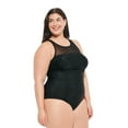 thumbnail image 3 of Krista Plus Women's High Neck Mesh One-Piece Swimsuit, 3 of 4