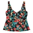 thumbnail image 4 of Krista Plus Women's Crossover Sweetheart Neckline Tankini Swim Tops, 4 of 4