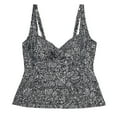 thumbnail image 4 of Krista Plus Women's Crossover Sweetheart Neckline Tankini Swim Tops, 4 of 4